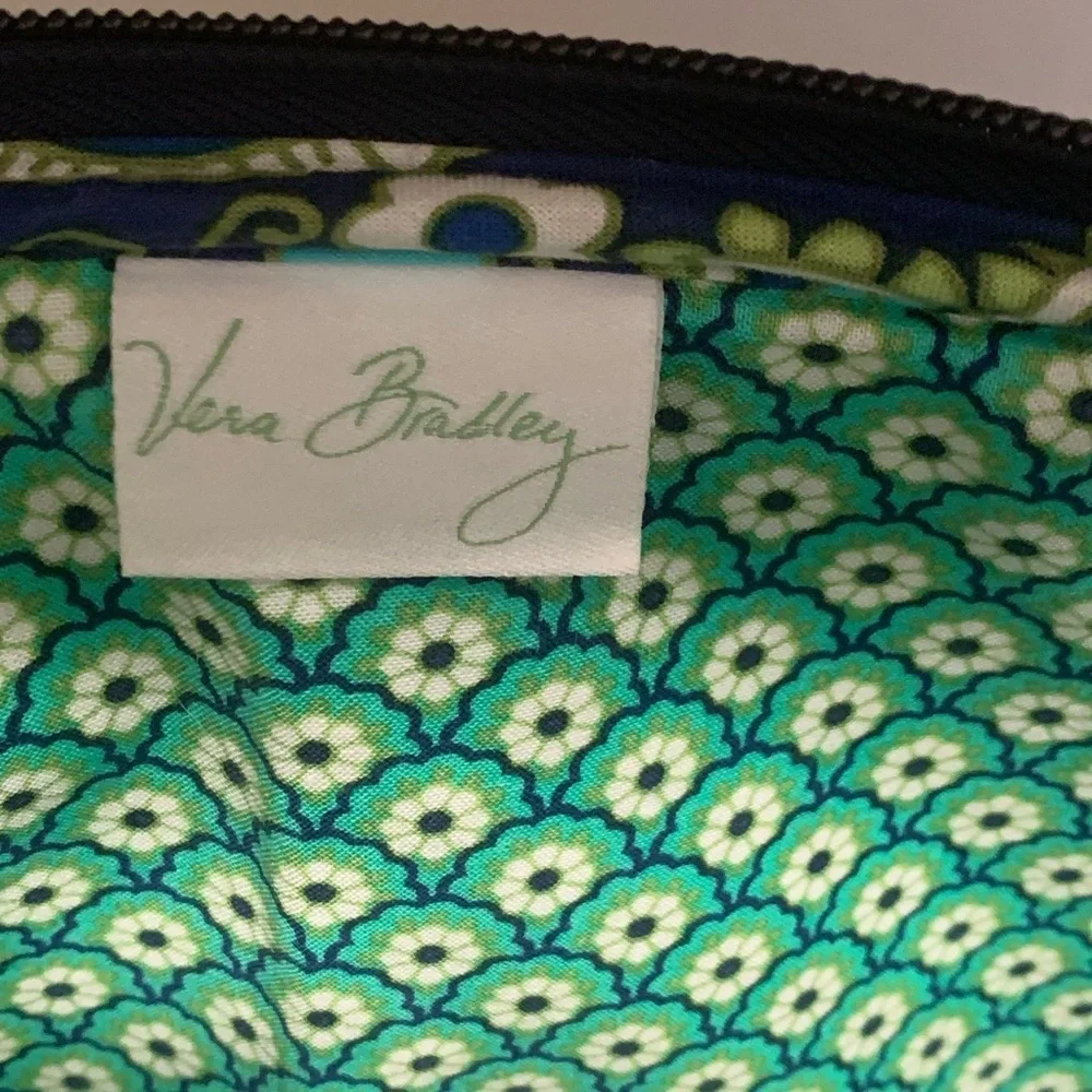 Vera Bradley Quilted Rhythm & Blues Laptop iPad Tablet Sleeve Case Good Preowned